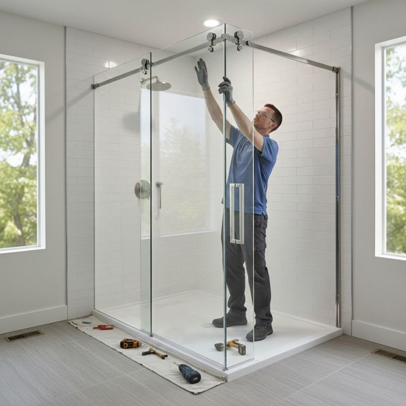 Shower Door Installation in Conroe, TX
