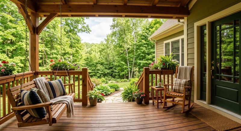 Wood Porch Construction in Worcester, MA
